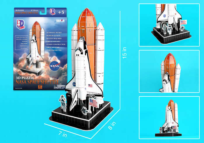 NASA Space Shuttle - 87pc 3D Jigsaw Puzzle by Daron