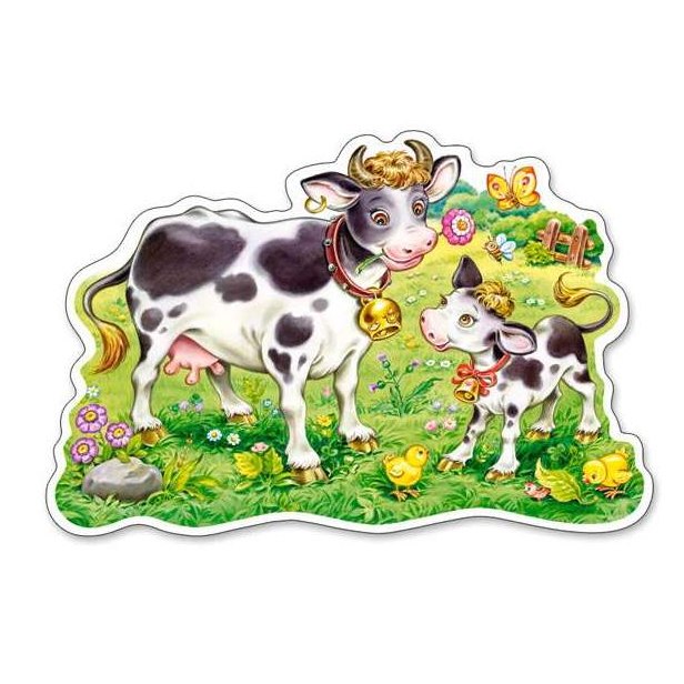 Cows on a Meadow - 12pc Jigsaw Puzzle By Castorland  			  					NEW