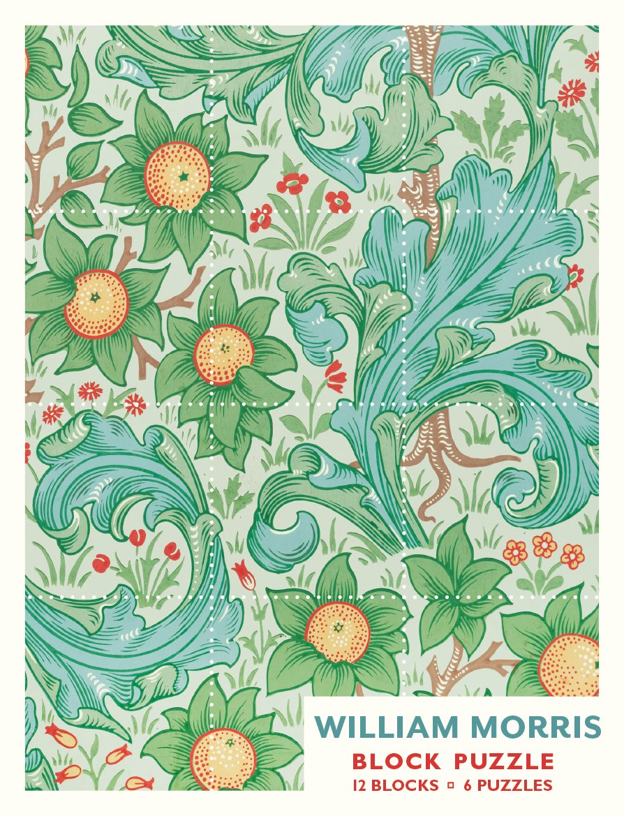 William Morris - 12pc Block Puzzle by Pomegranate  			  					NEW - image 1