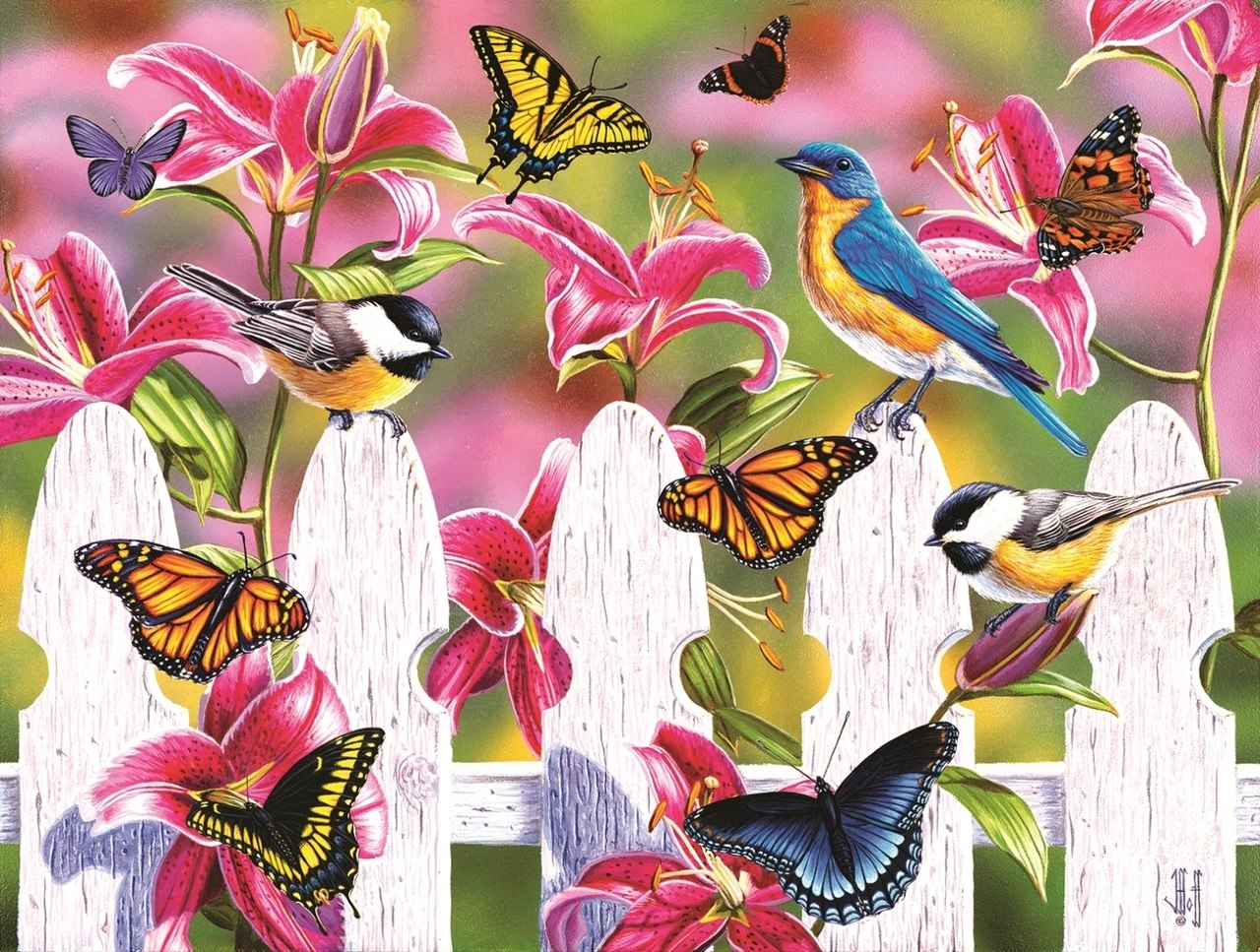 Summer Gathering - 300pc Large Format Jigsaw Puzzle by Sunsout  			  					NEW