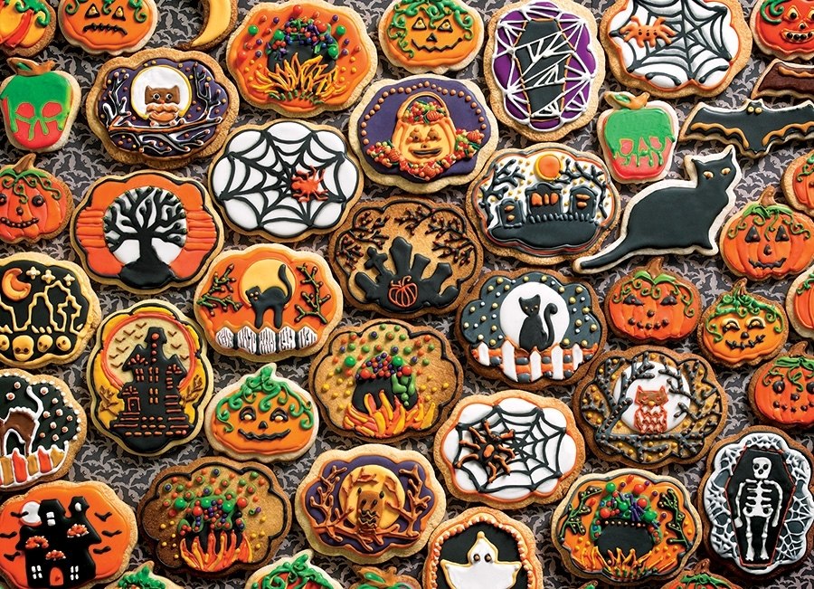Halloween Cookies - 350pc Family Jigsaw Puzzle by Cobble Hill  			  					NEW