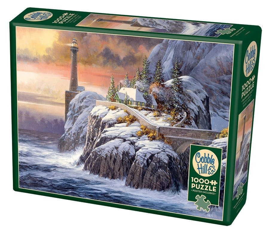 Winter Lighthouse - 1000pc Jigsaw Puzzle by Cobble Hill  			  					NEW - image 1