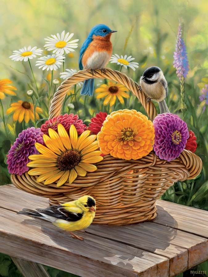 Summer Bouquet - 275pc Easy Handling Puzzle by Cobble Hill  			  					NEW