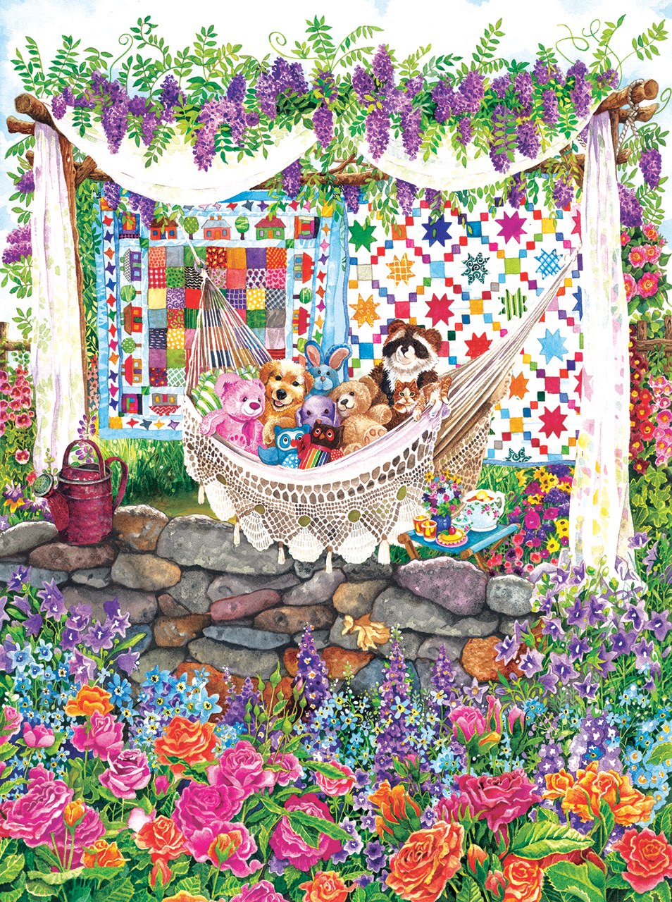Garden Hammock - 1000pc Jigsaw Puzzle By Sunsout  			  					NEW