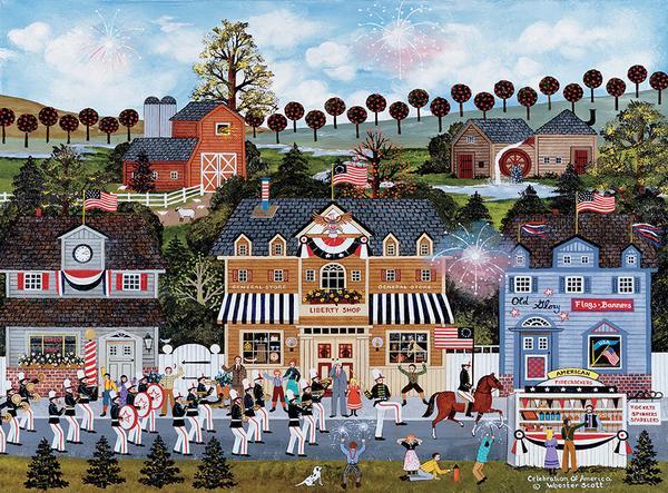 Jane Wooster Scott: Celebration of America - 1000pc Jigsaw Puzzle by Ceaco  			  					NEW