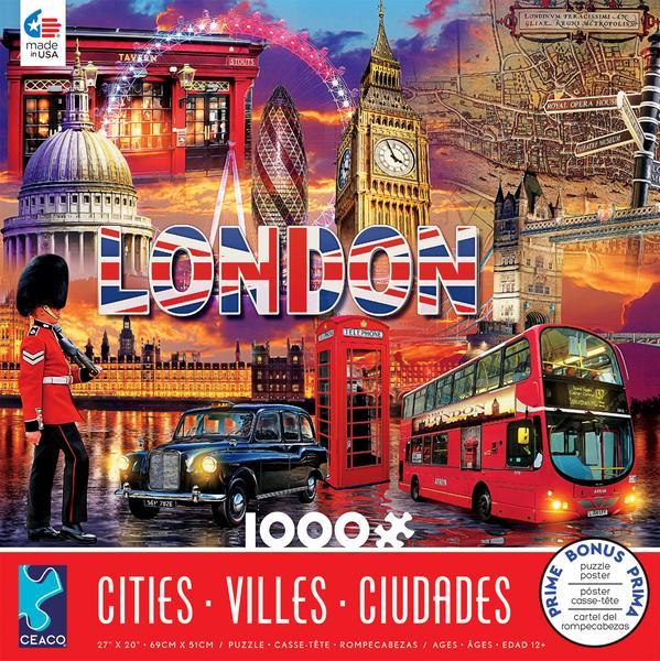 Cities: London - 1000pc Jigsaw Puzzle by Ceaco  			  					NEW - image 1