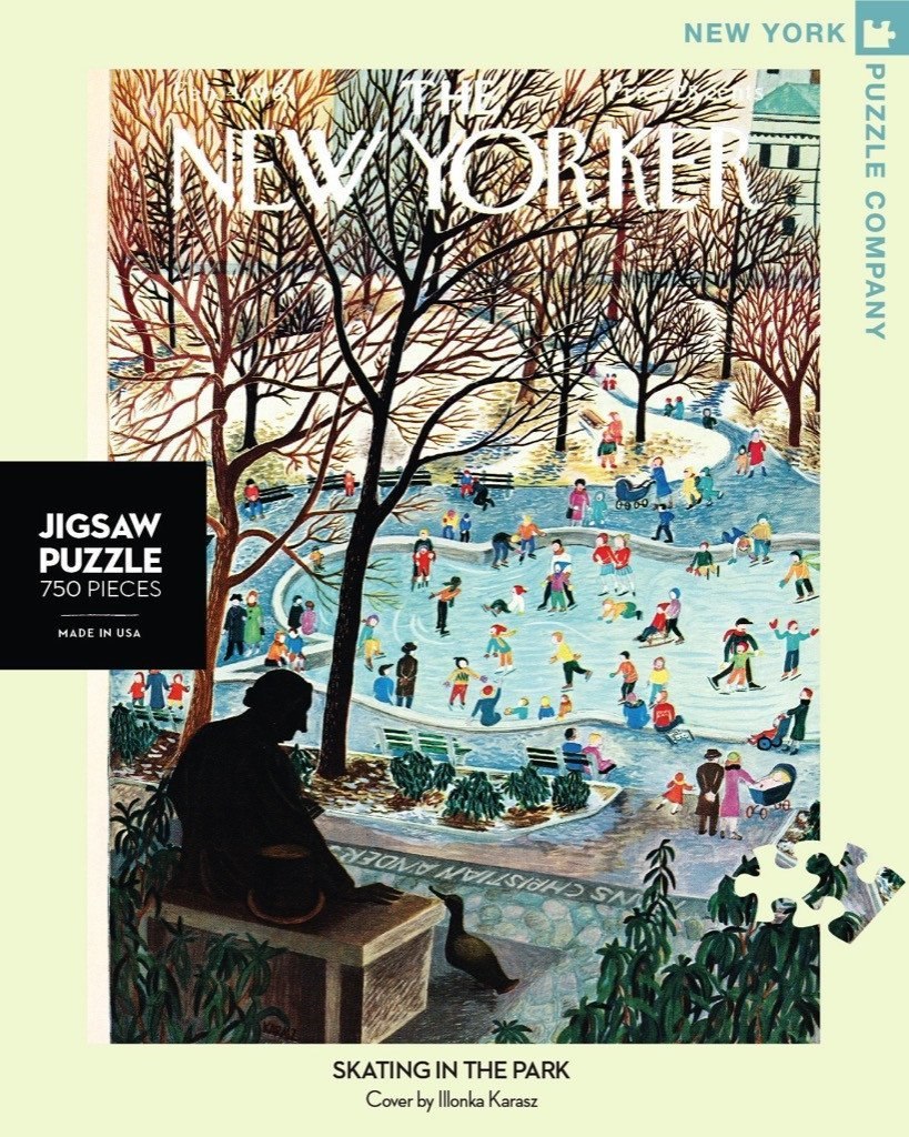 Skating in the Park - 750pc Jigsaw Puzzle by New York Puzzle Company  			  					NEW - image 1
