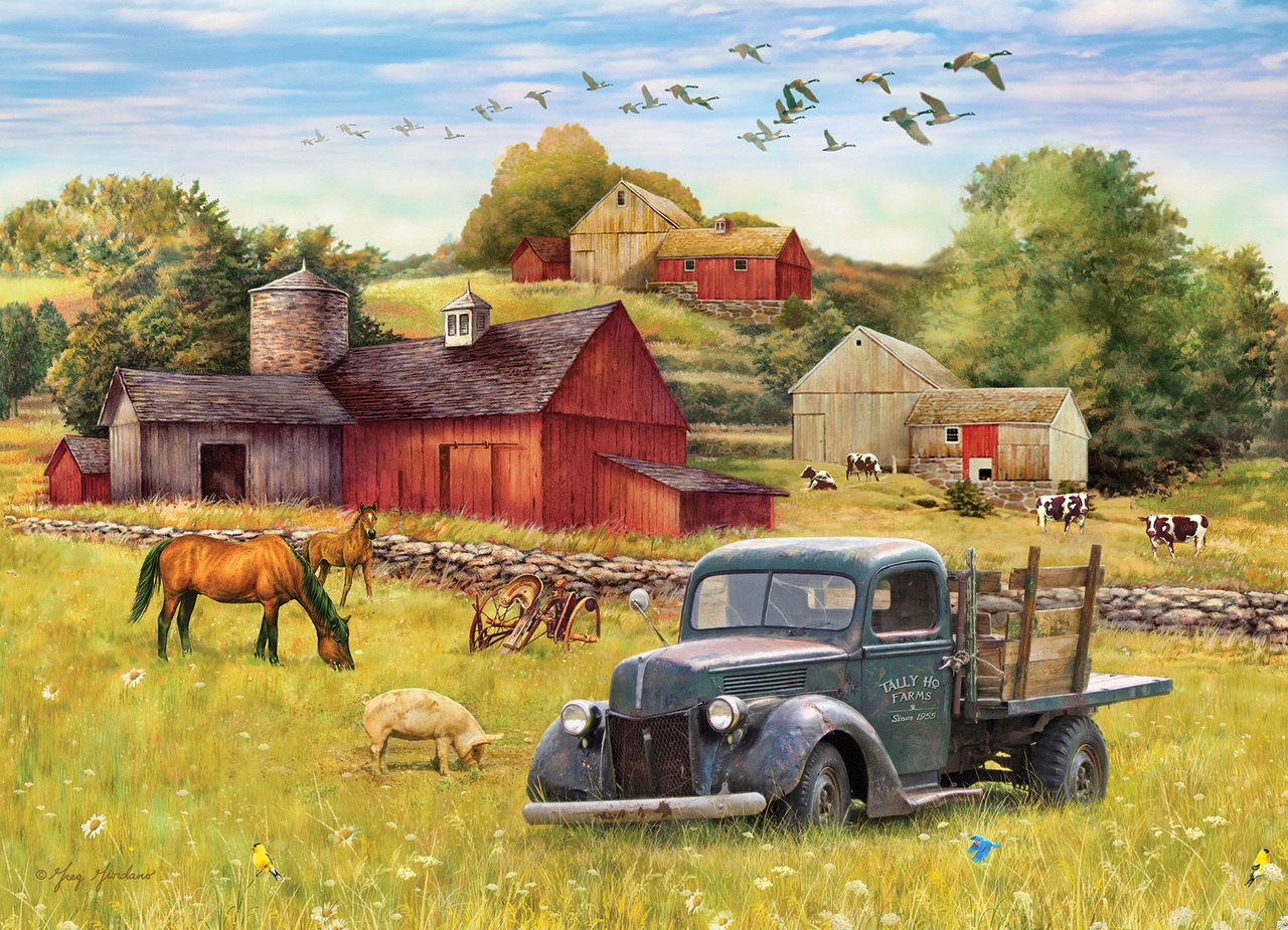 Summer Afternoon on the Farm - 1000pc Jigsaw Puzzle by Cobble Hill  			  					NEW