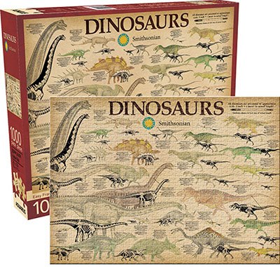Smithsonian: Dinosaurs - 1000pc Jigsaw Puzzle by Aquarius  			  					NEW