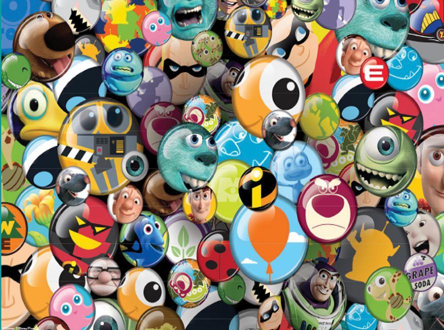 Disney: Pixar Buttons - 750pc Jigsaw Puzzle by Ceaco  			  					NEW