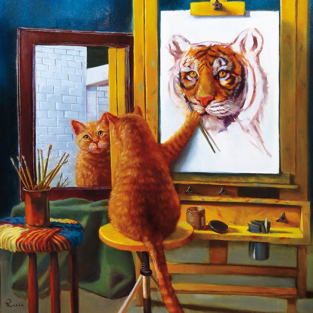 Norman Catwell - 300pc Large Format Jigsaw Puzzle by Buffalo Games  			  					NEW