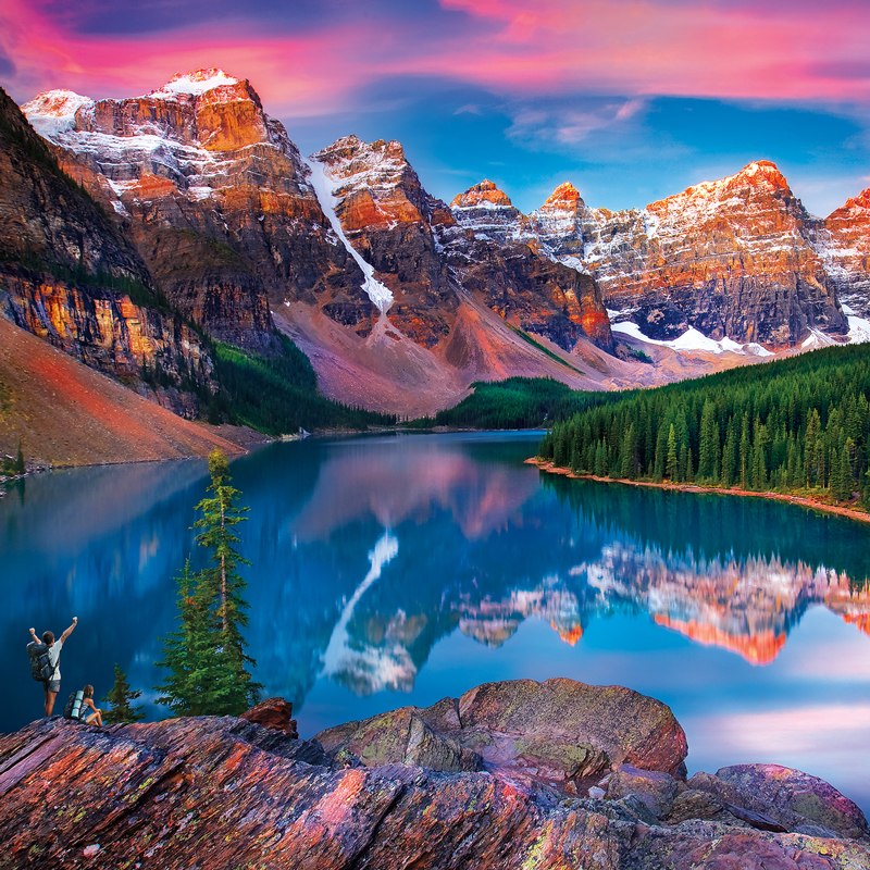 Mountains on Fire - 300pc Large Format Jigsaw Puzzle by Buffalo Games