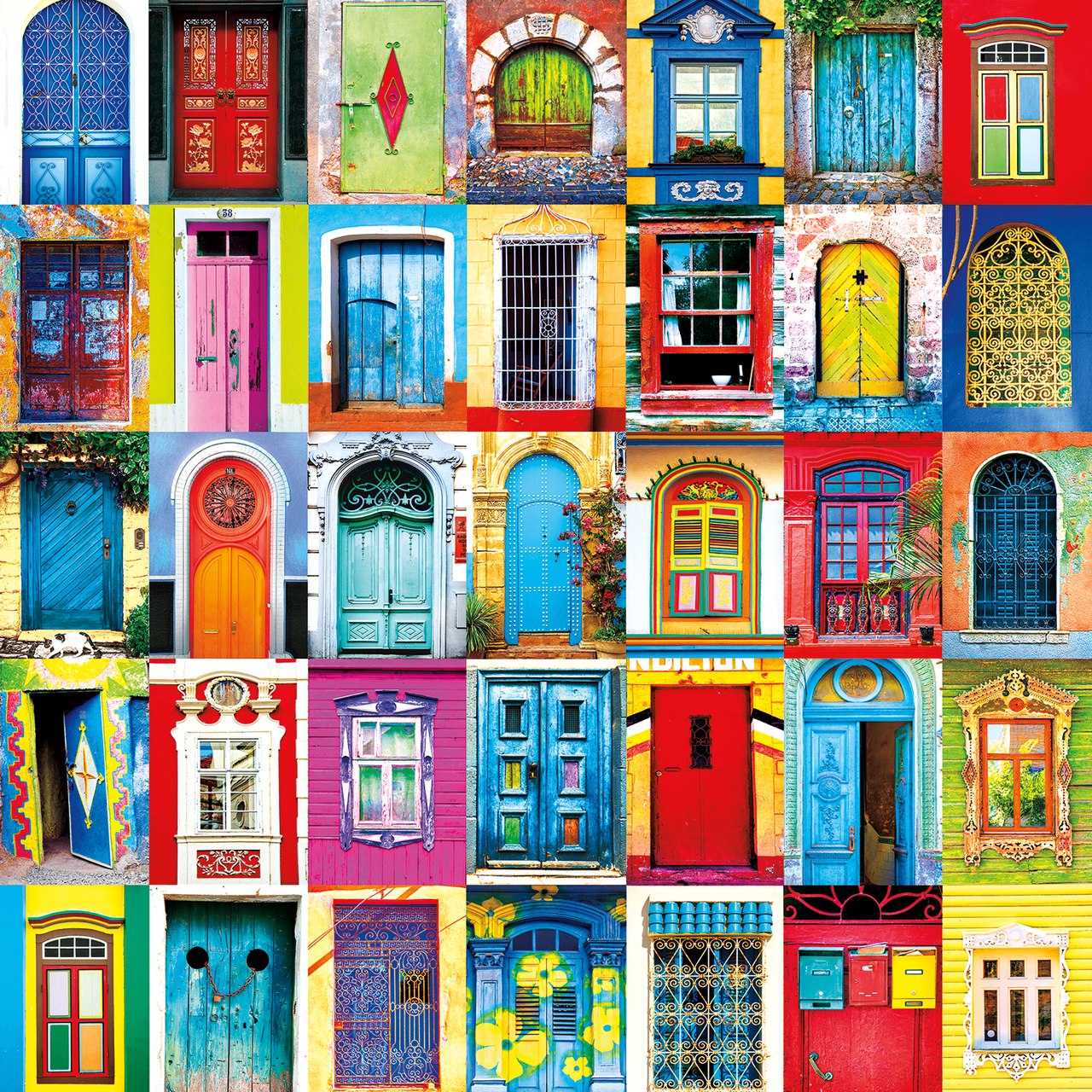 Windows & Doors of the World - 300pc Large Format Jigsaw Puzzle by Buffalo Games  			  					NEW