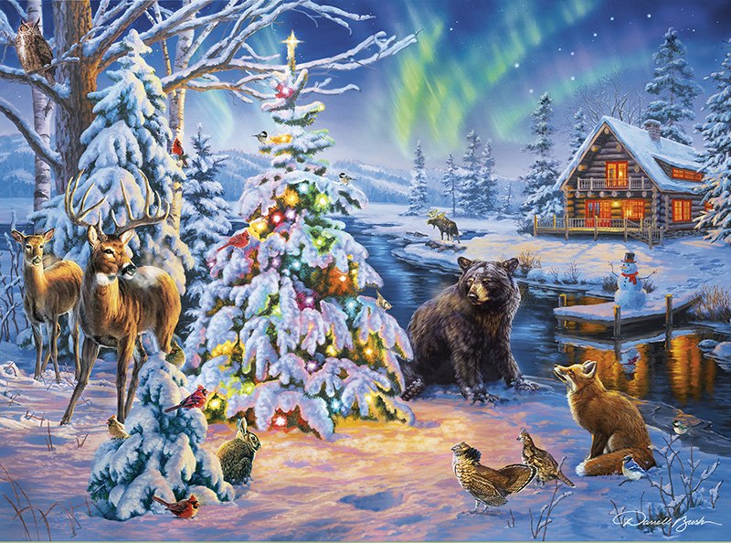 Darrell Bush: Woodland Christmas - 1000pc Jigsaw Puzzle By Buffalo Games