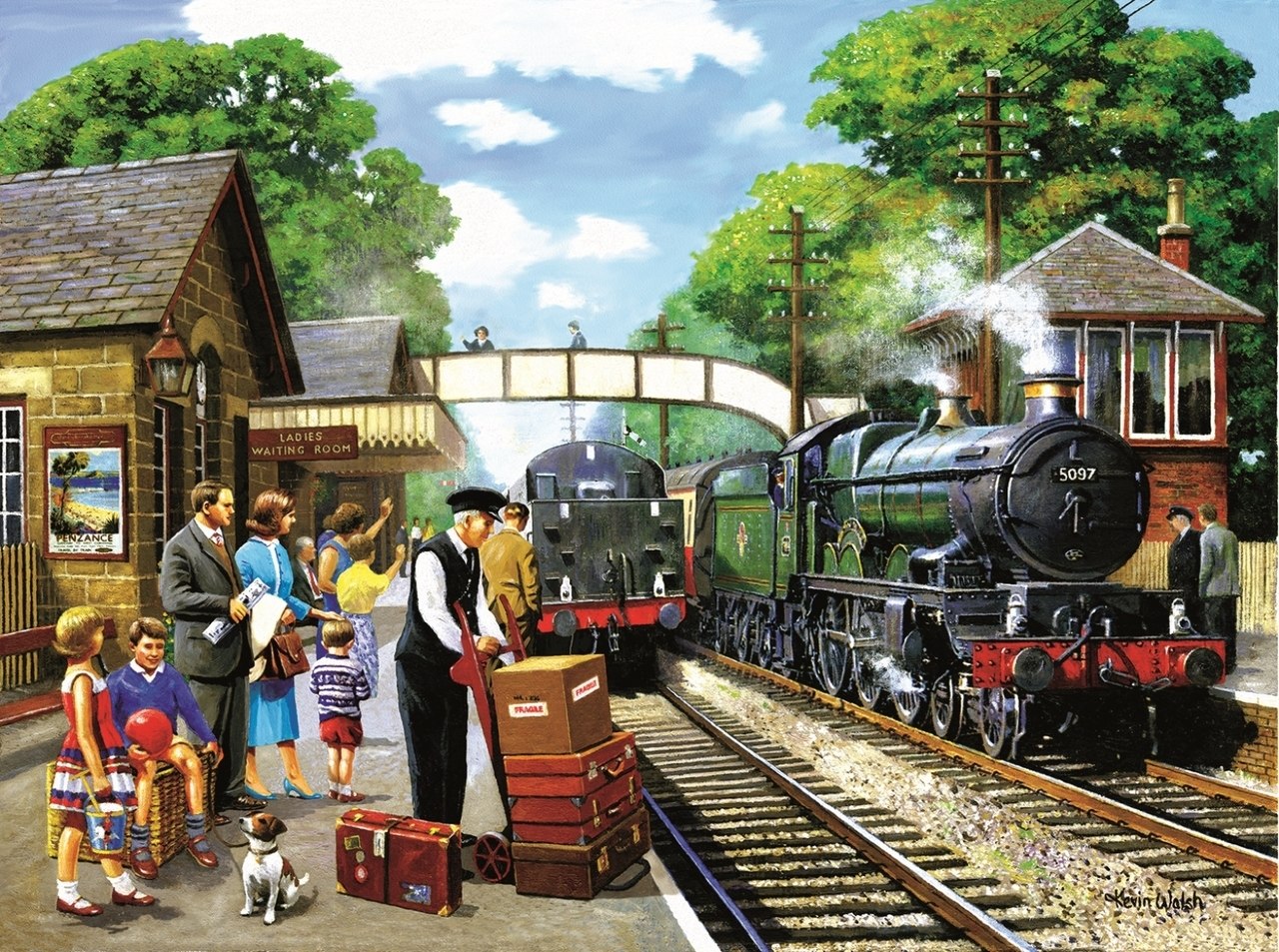 The Train to the Coast - 1000pc Jigsaw Puzzle By Sunsout  			  					NEW