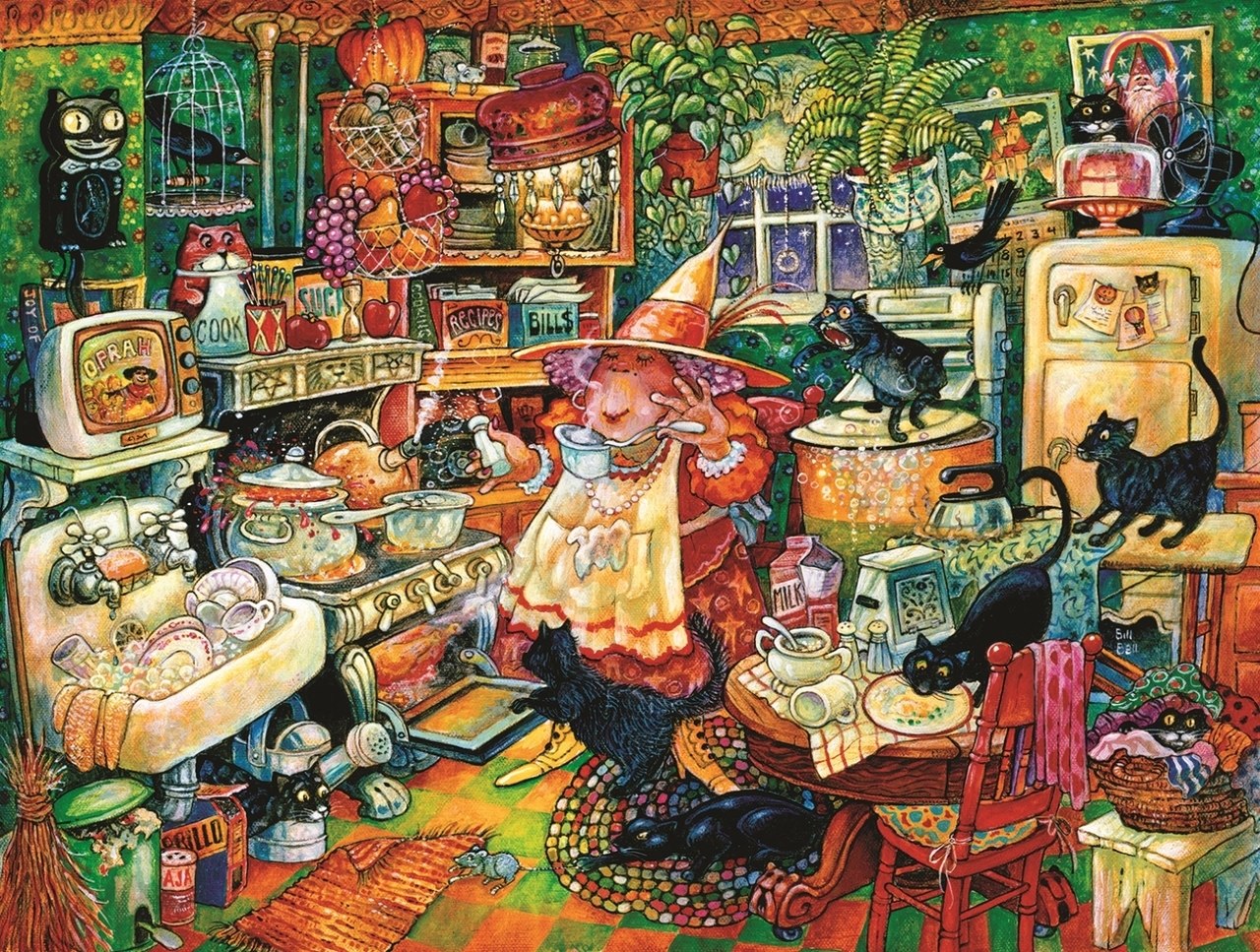 Witchin' Kitchen - 500pc Jigsaw Puzzle By Sunsout  			  					NEW