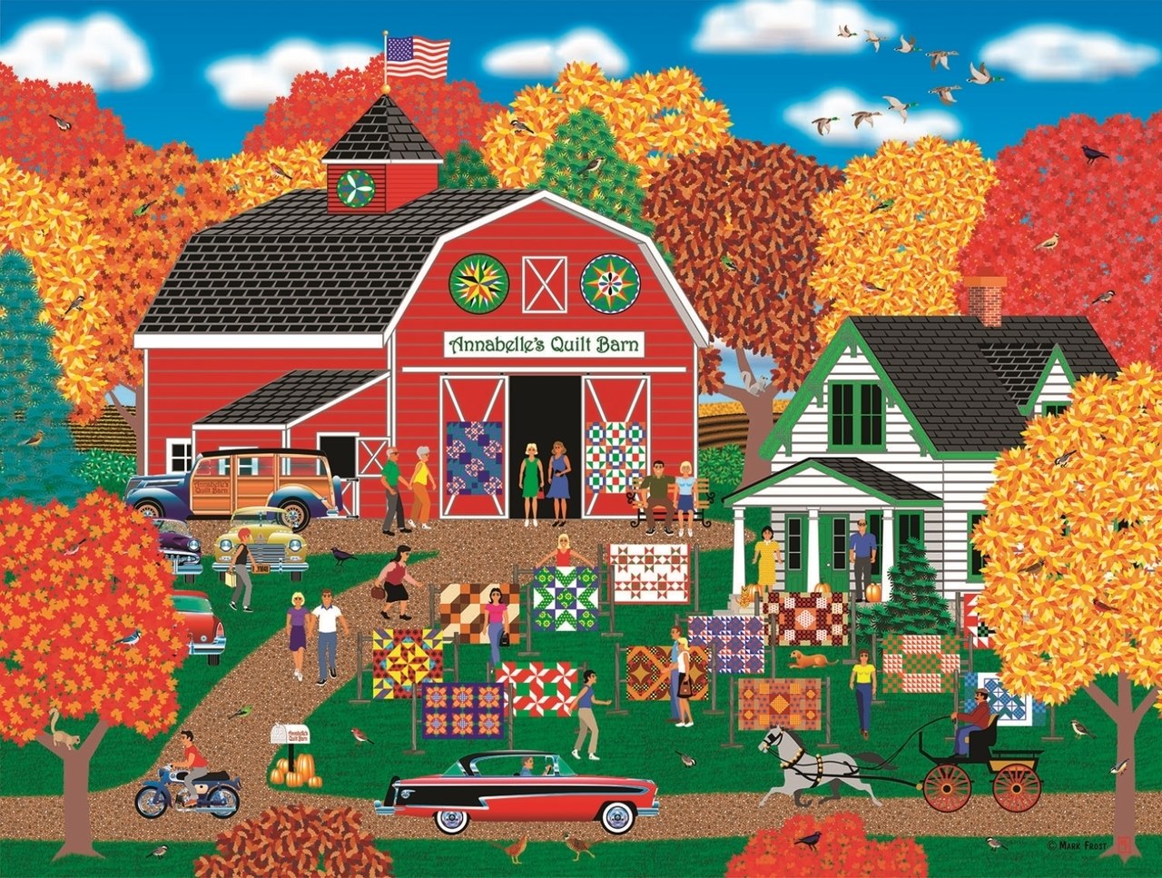 Annabelle's Quilt Barn - 1000pc Jigsaw Puzzle By Sunsout  			  					NEW