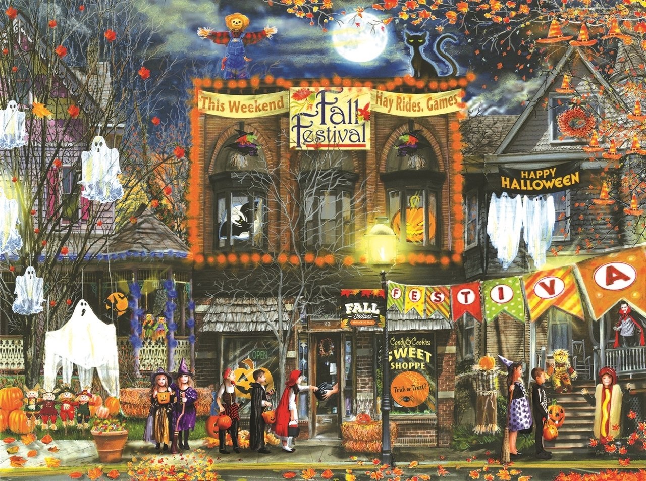 Fall Festival - 500pc Jigsaw Puzzle By Sunsout  			  					NEW