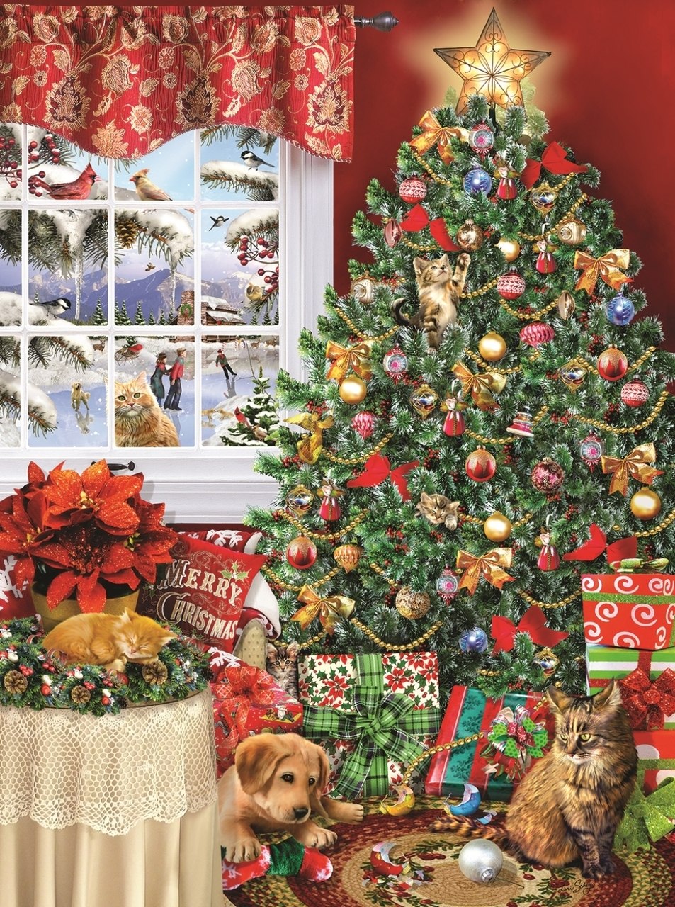 Cat Tree - 1000pc Jigsaw Puzzle By Sunsout  			  					NEW