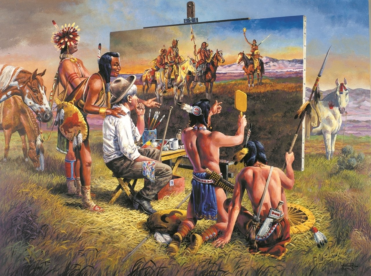 A Brush With the Past - 1000pc Jigsaw Puzzle By Sunsout  			  					NEW