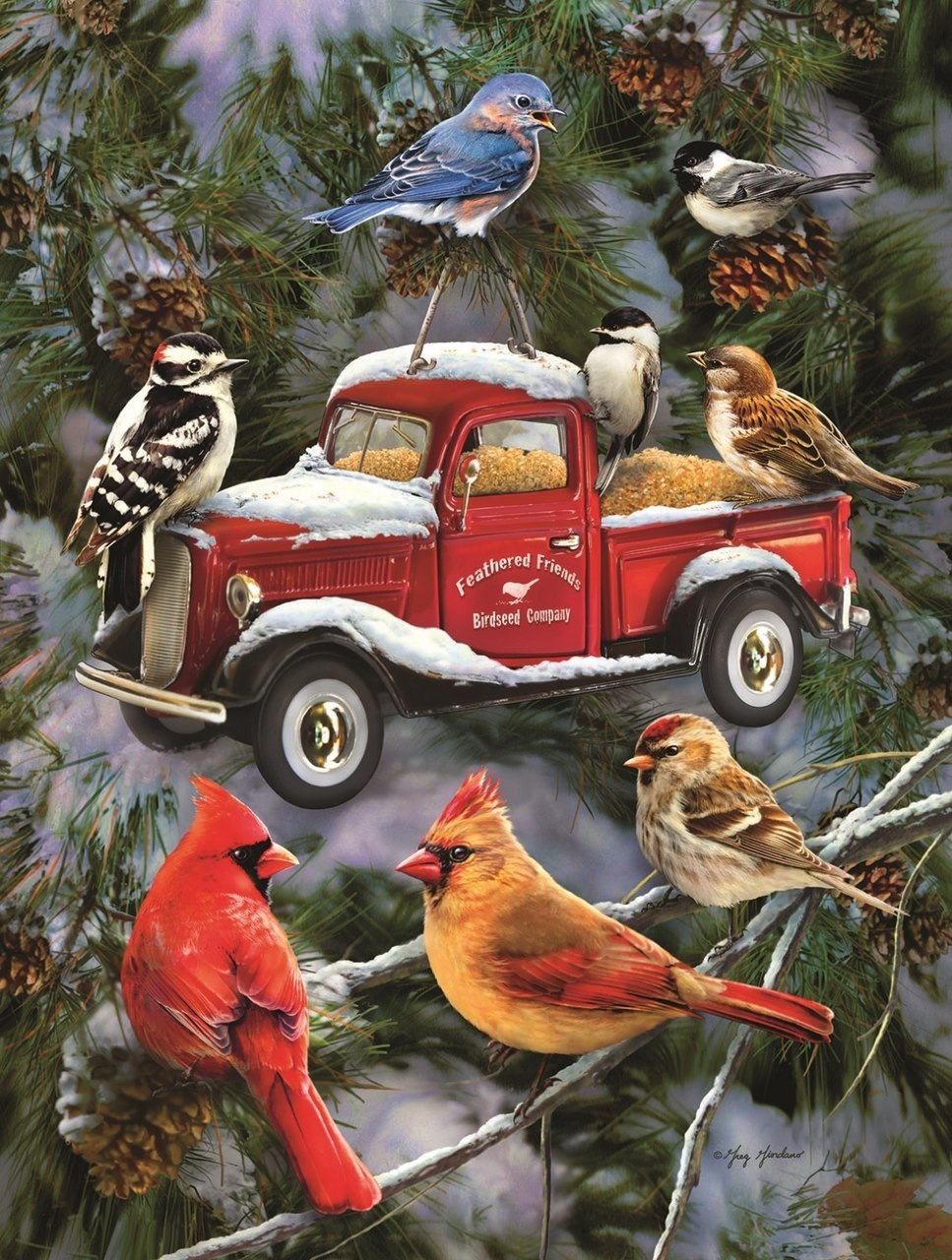 Pickup Feeder - 500pc Jigsaw Puzzle By Sunsout  			  					NEW