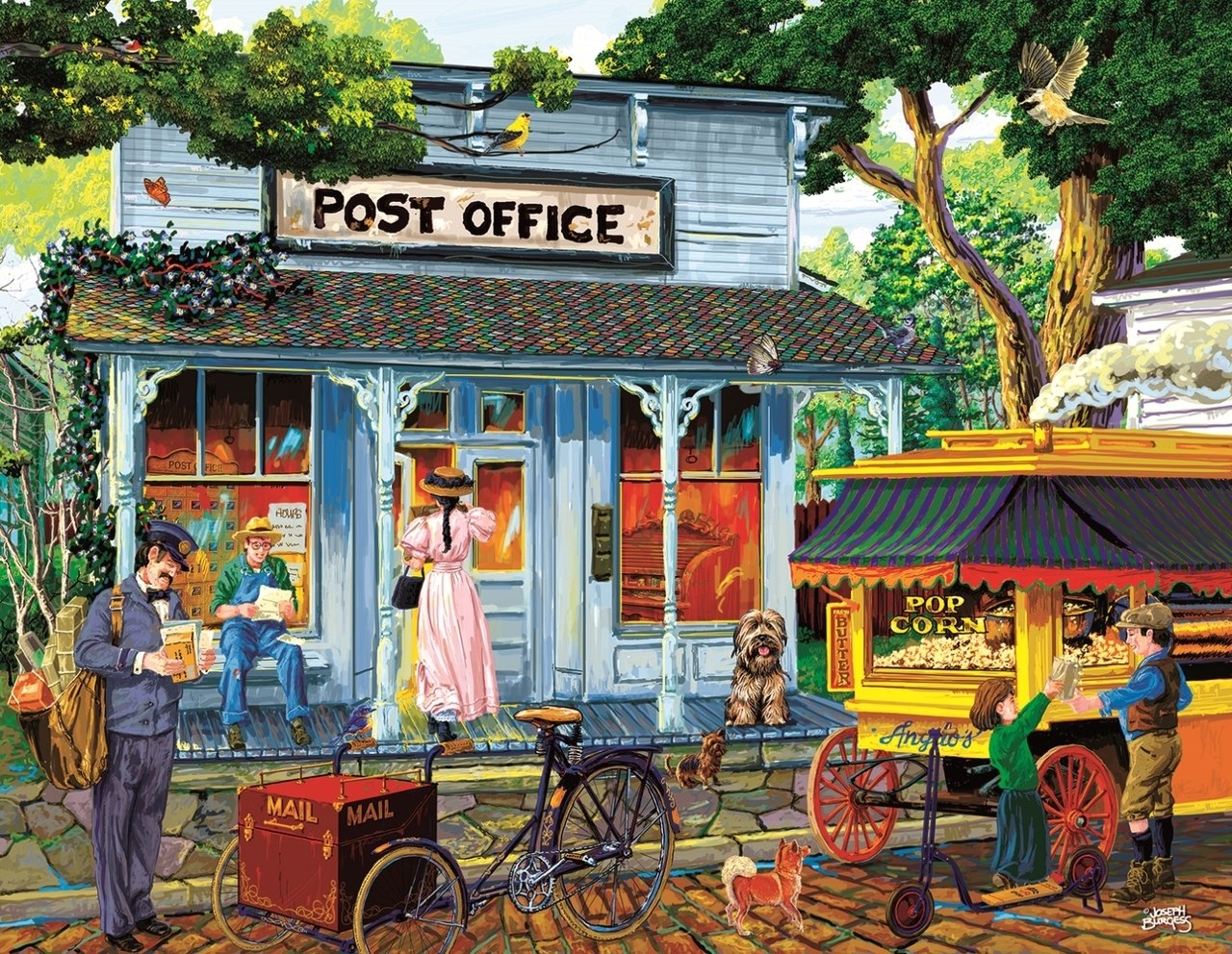 Postage Stamps and Butter - 1000+pc Jigsaw Puzzle By Sunsout  			  					NEW
