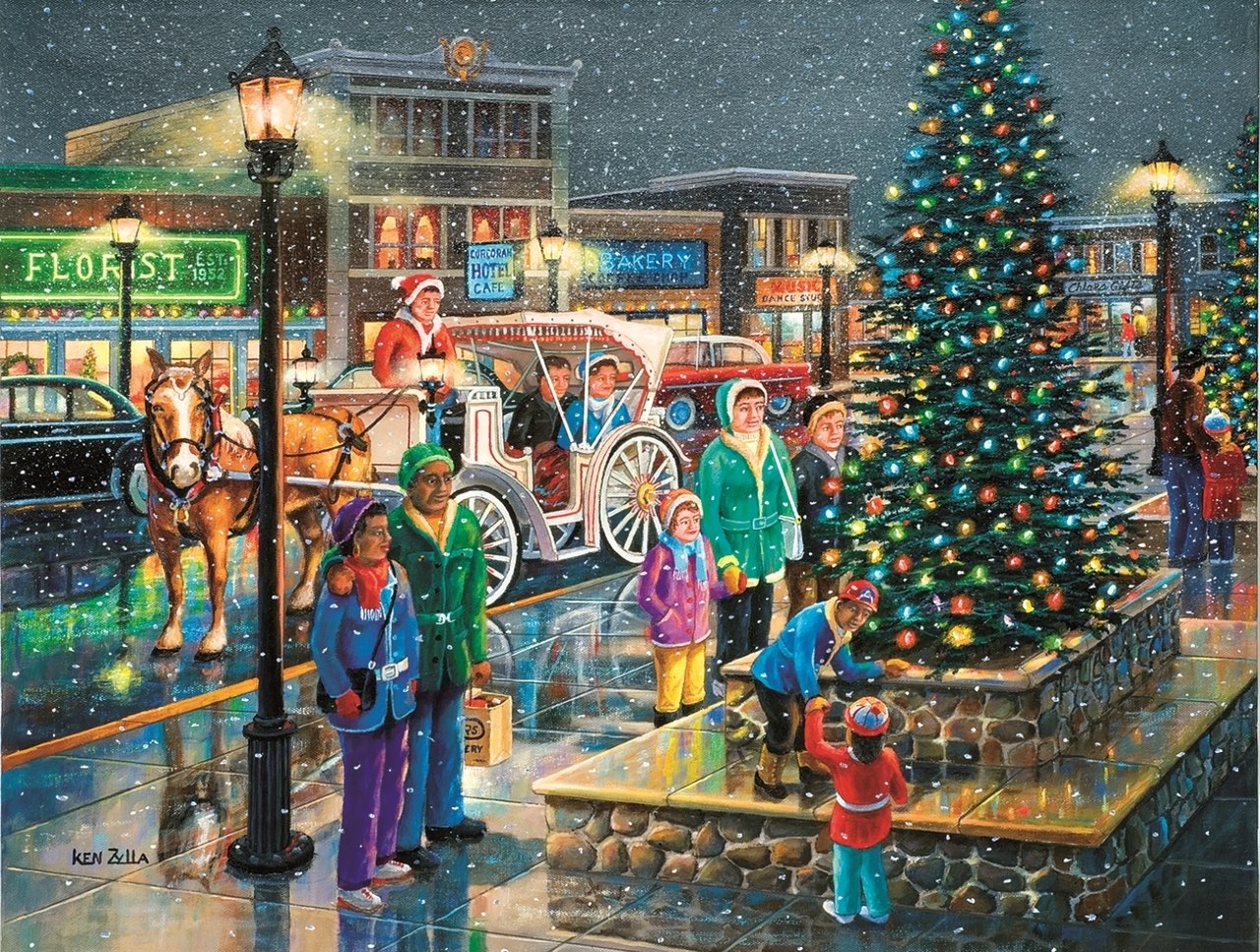 Holiday Lights - 500pc Jigsaw Puzzle By Sunsout  			  					NEW
