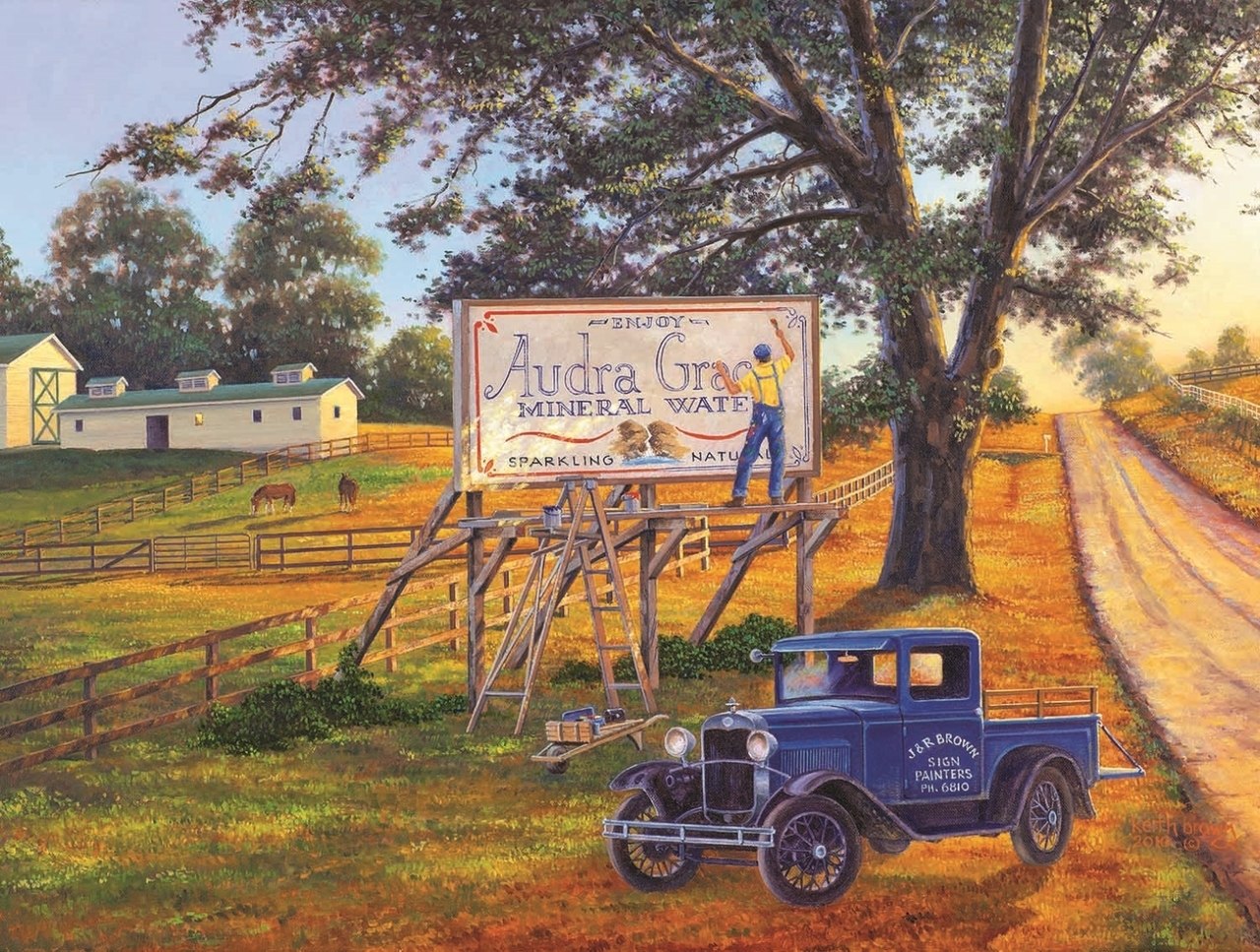 The Sign Painter - 300pc Jigsaw Puzzle By Sunsout  			  					NEW