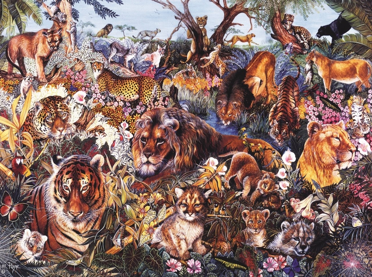 Animal Fantasia - 1000pc Jigsaw Puzzle By Sunsout  			  					NEW