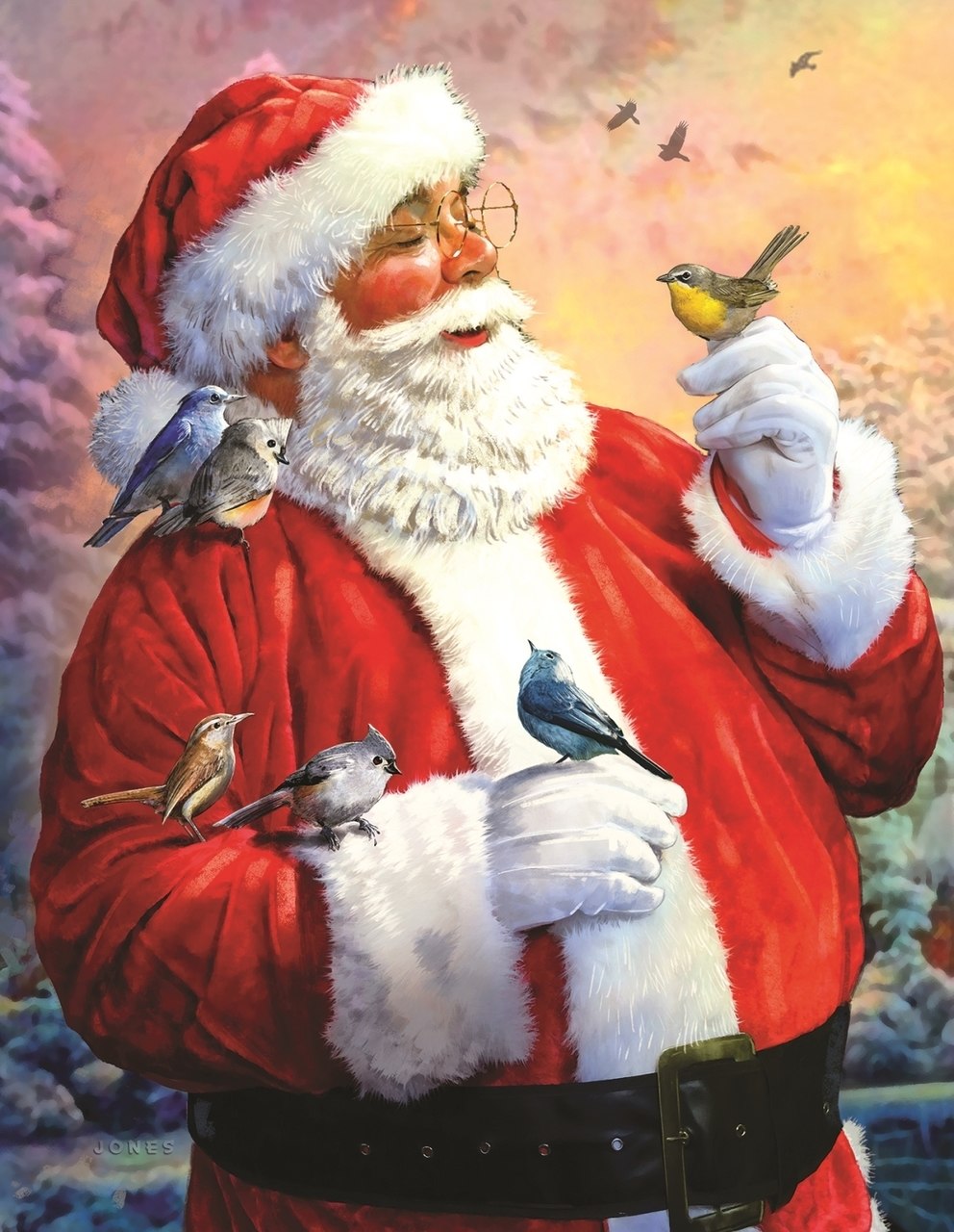 Morning Meeting with Santa - 1000+pc Jigsaw Puzzle By Sunsout  			  					NEW