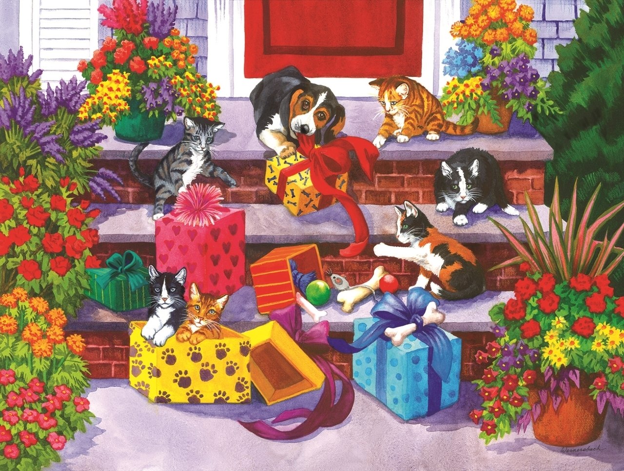 Time for Toys and Treats - 300pc Jigsaw Puzzle By Sunsout  			  					NEW