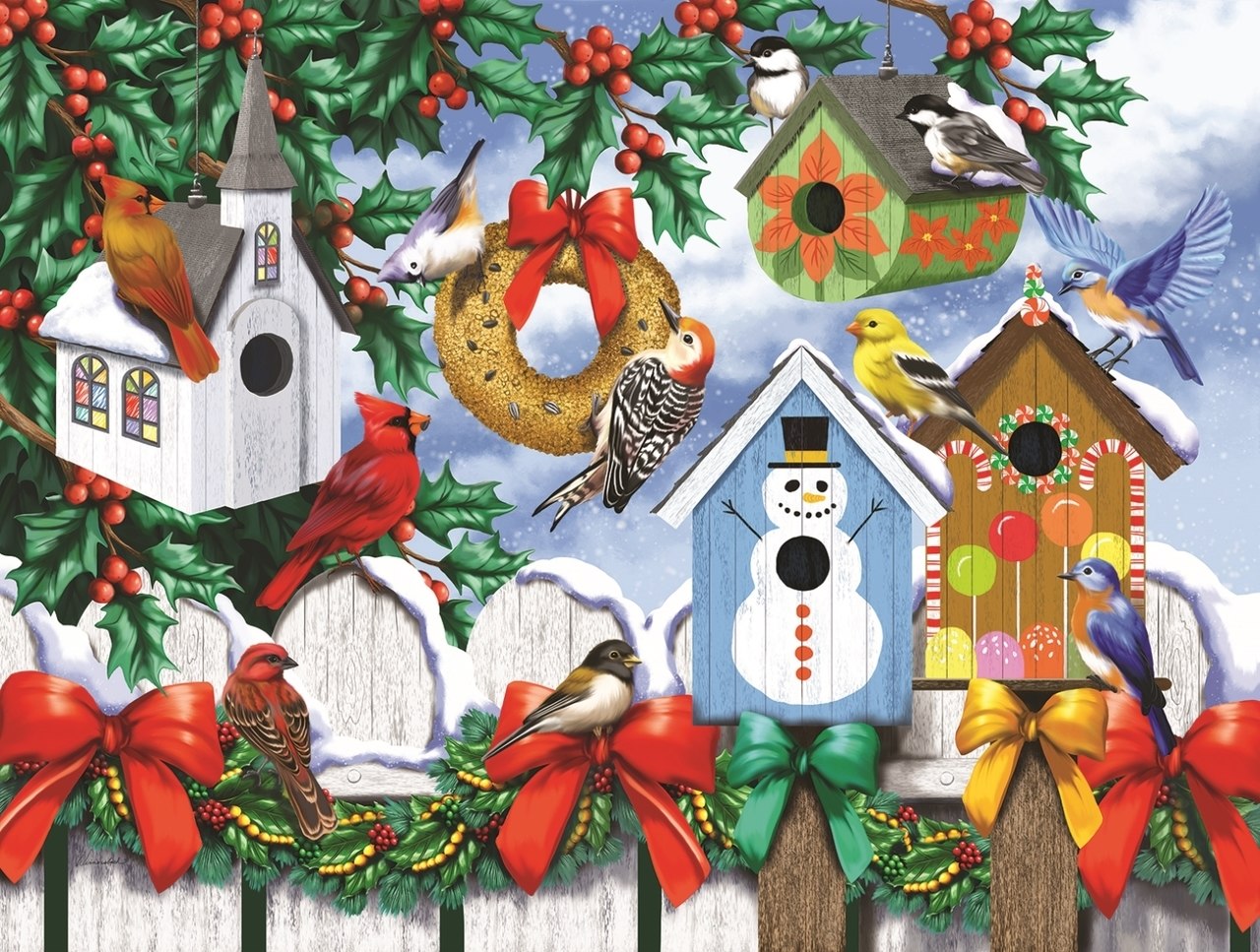 Winter Backyard - 1000pc Jigsaw Puzzle By Sunsout  			  					NEW
