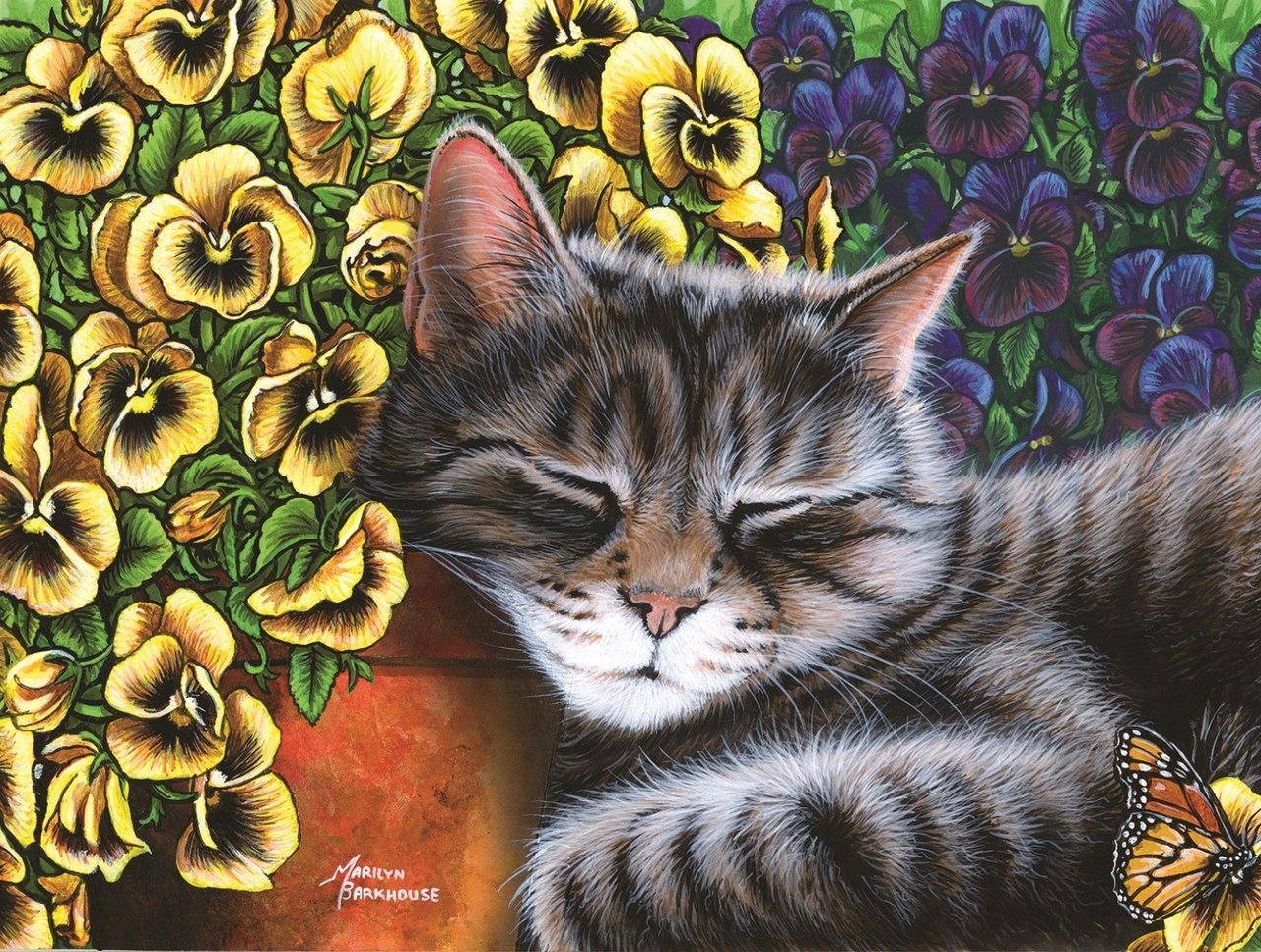 Garden Nap - 300pc Jigsaw Puzzle By Sunsout  			  					NEW