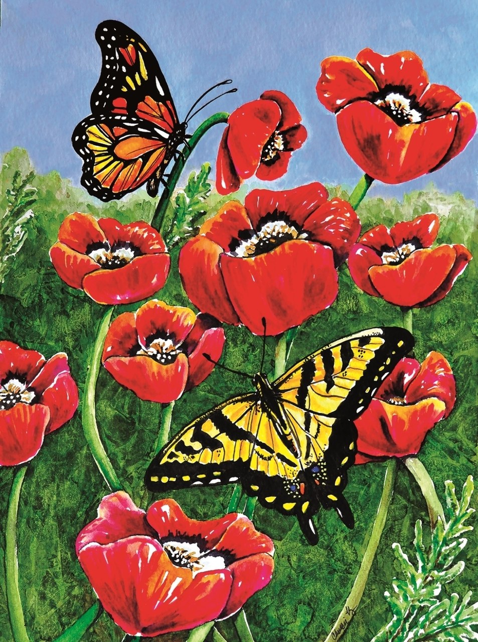 Monarch & Swallowtail - 1000pc Jigsaw Puzzle By Sunsout  			  					NEW
