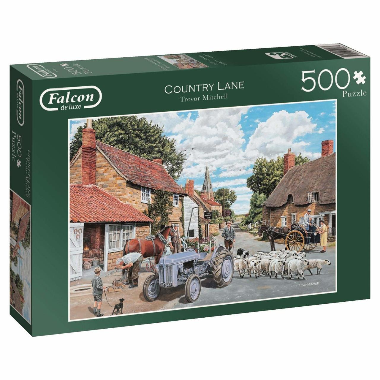 Country Lane - 500pc Jigsaw Puzzle By Falcon  			  					NEW - image 1