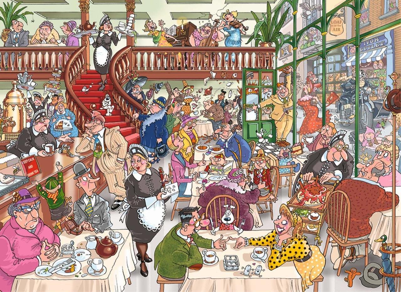 WASGIJ: Destiny 18, Fast Food Frenzy! - 1000pc Jigsaw Puzzle By Jumbo  			  					NEW