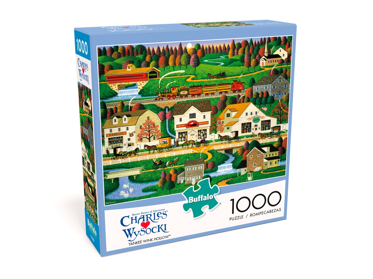 Charles Wysocki: Yankee Wink Hollow - 1000pc Jigsaw Puzzle by Buffalo Games  			  					NEW - image 2