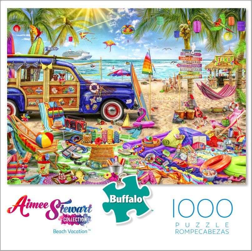 Beach Vacation - 1000pc Jigsaw Puzzle By Buffalo Games  			  					NEW - image 1
