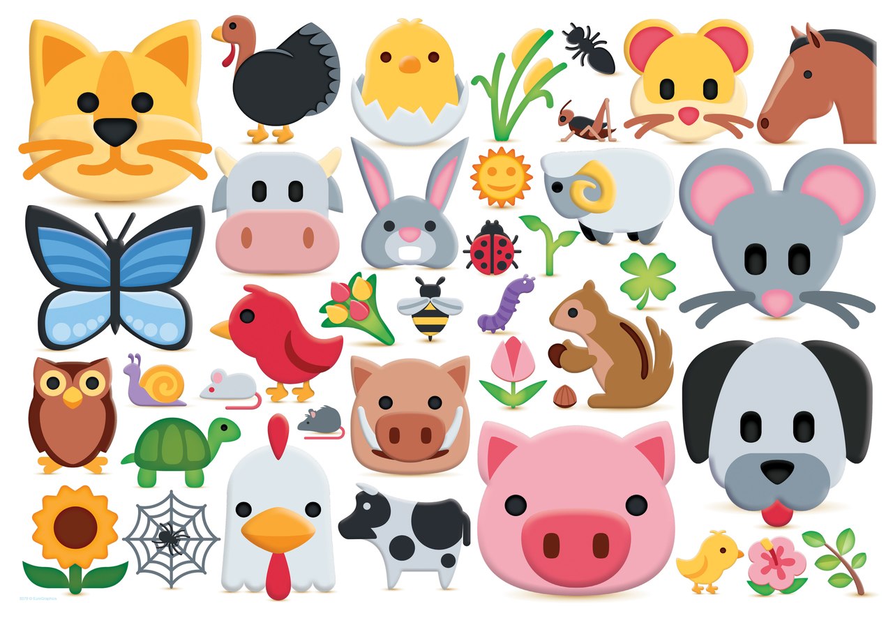 Emojipuzzle: Farm Animals - 100pc Jigsaw Puzzle by Eurographics  			  					NEW