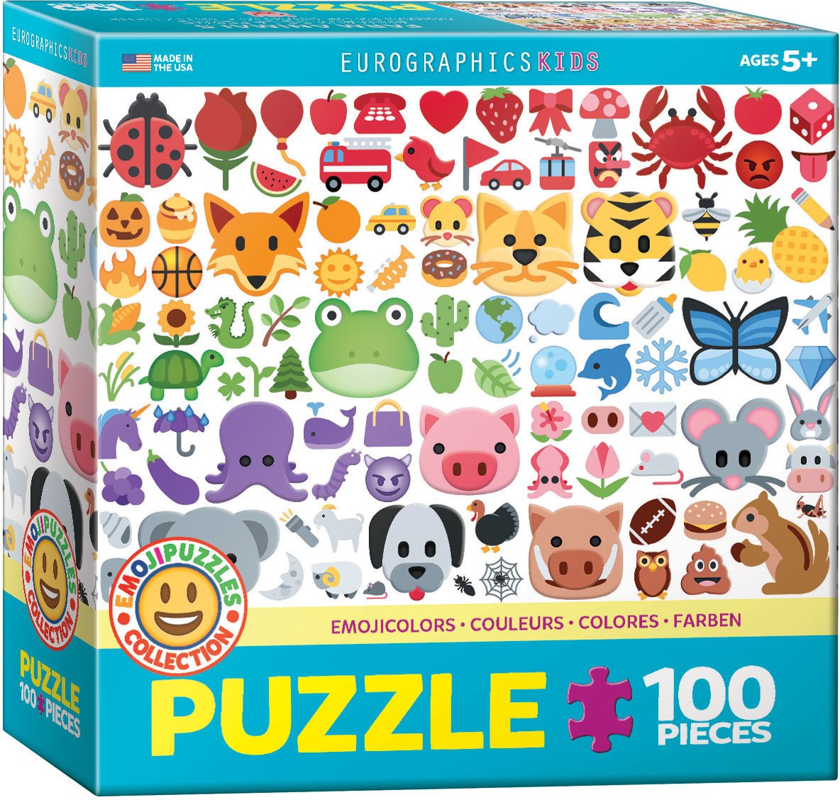 Emojipuzzle: EMOJIColors - 100pc Jigsaw Puzzle by Eurographics  			  					NEW - image 1