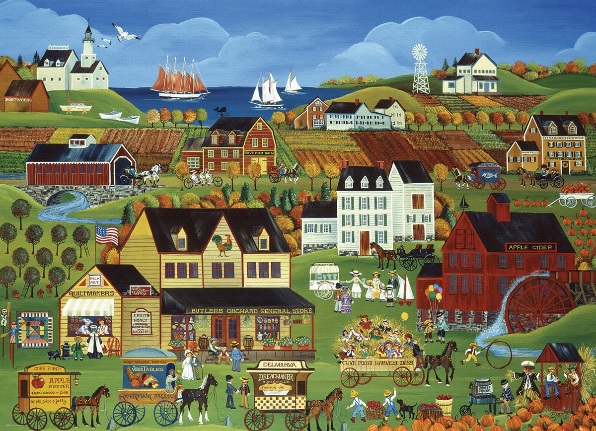 Dyer: Harvest Days in Cove Point - 300pc Jigsaw Puzzle by Eurographics  			  					NEW