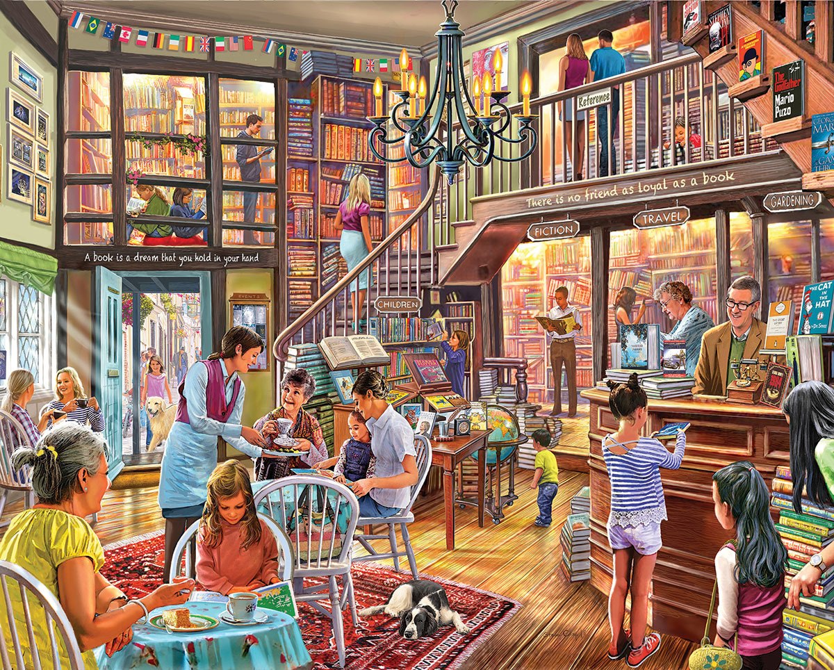 Local Book Store - 1000pc Jigsaw Puzzle by White Mountain  			  					NEW