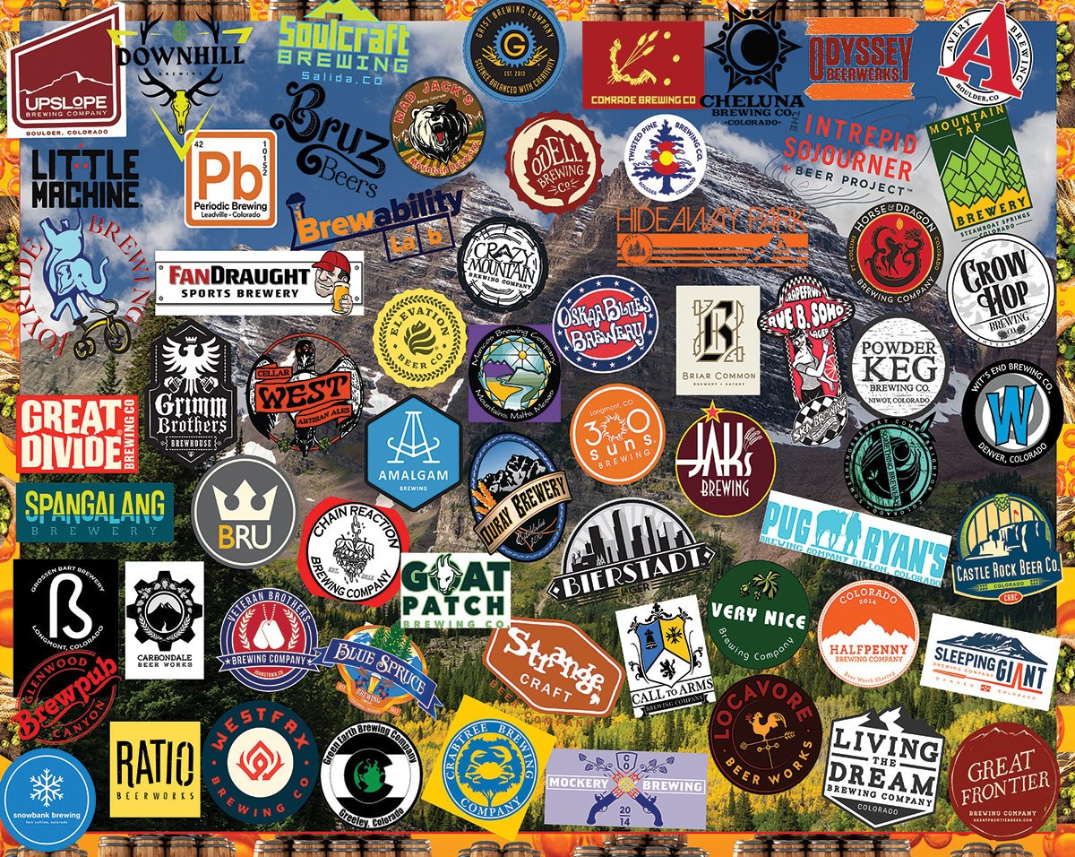 Colorado Beers - 1000pc Jigsaw Puzzle by White Mountain  			  					NEW