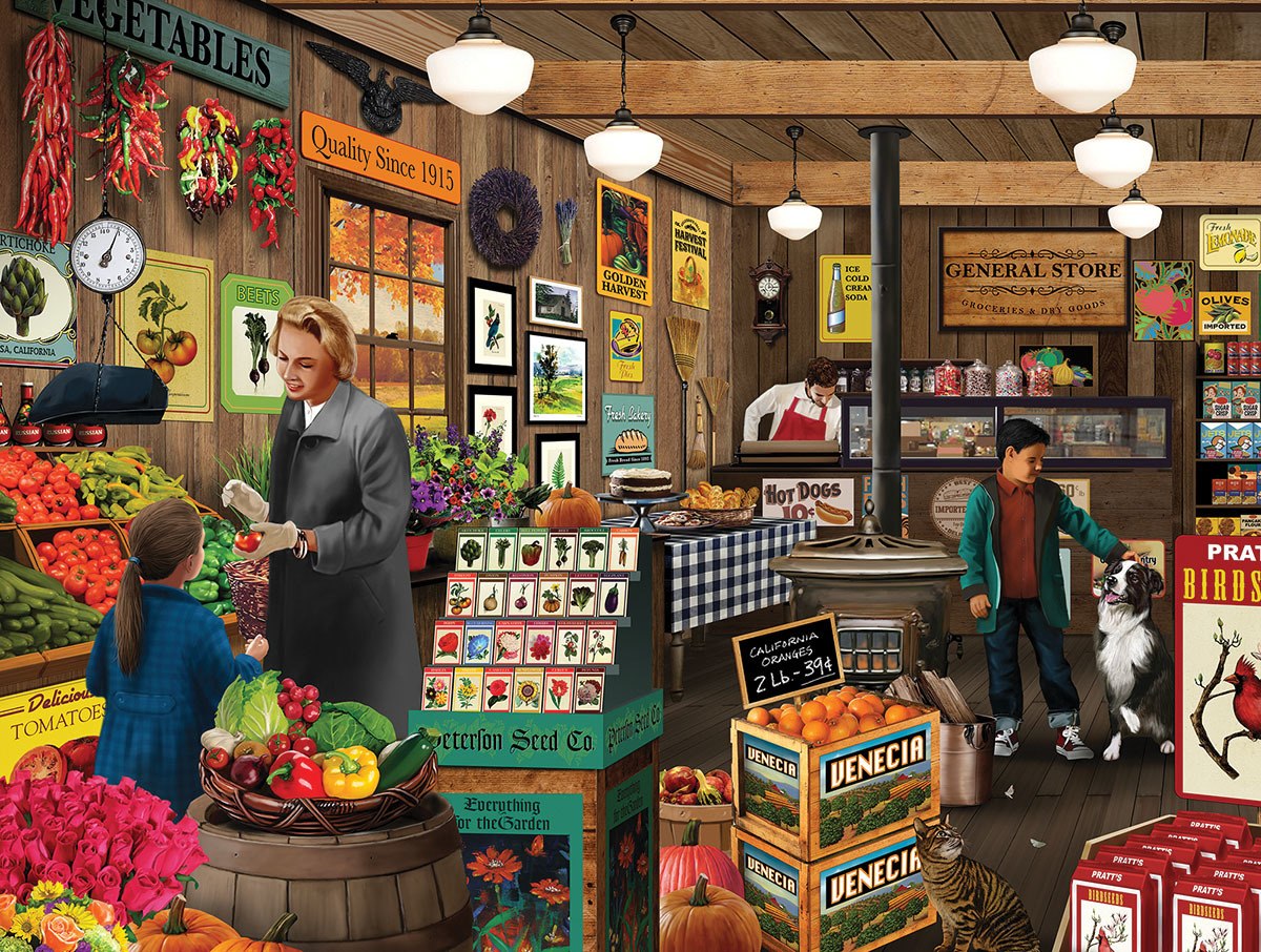 Local Market - 1000pc Jigsaw Puzzle By White Mountain  			  					NEW