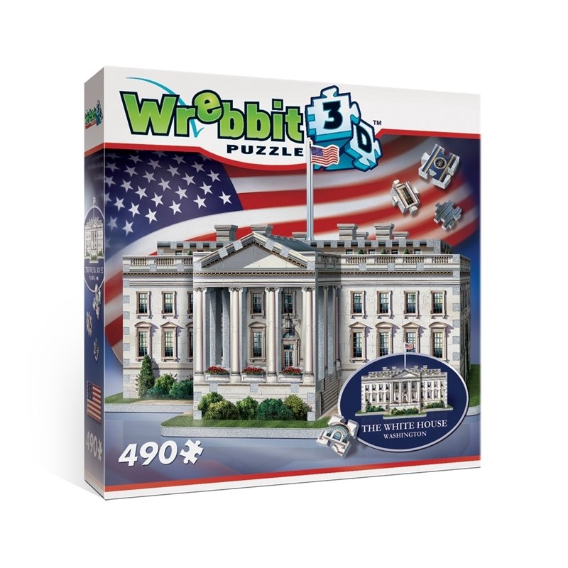 The White House - 490pc 3D Puzzle by Wrebbit  			  					NEW