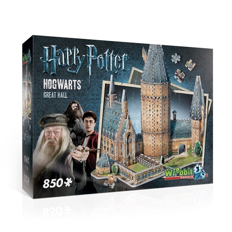 Hogwarts Great Hall - 850pc 3D Puzzle by Wrebbit  			  					NEW