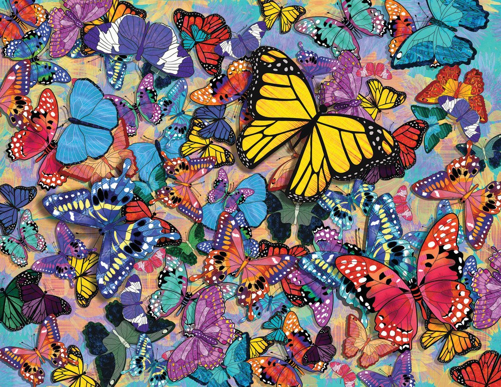 Butterfly Frenzy - 500pc Jigsaw Puzzle By Springbok  			  					NEW