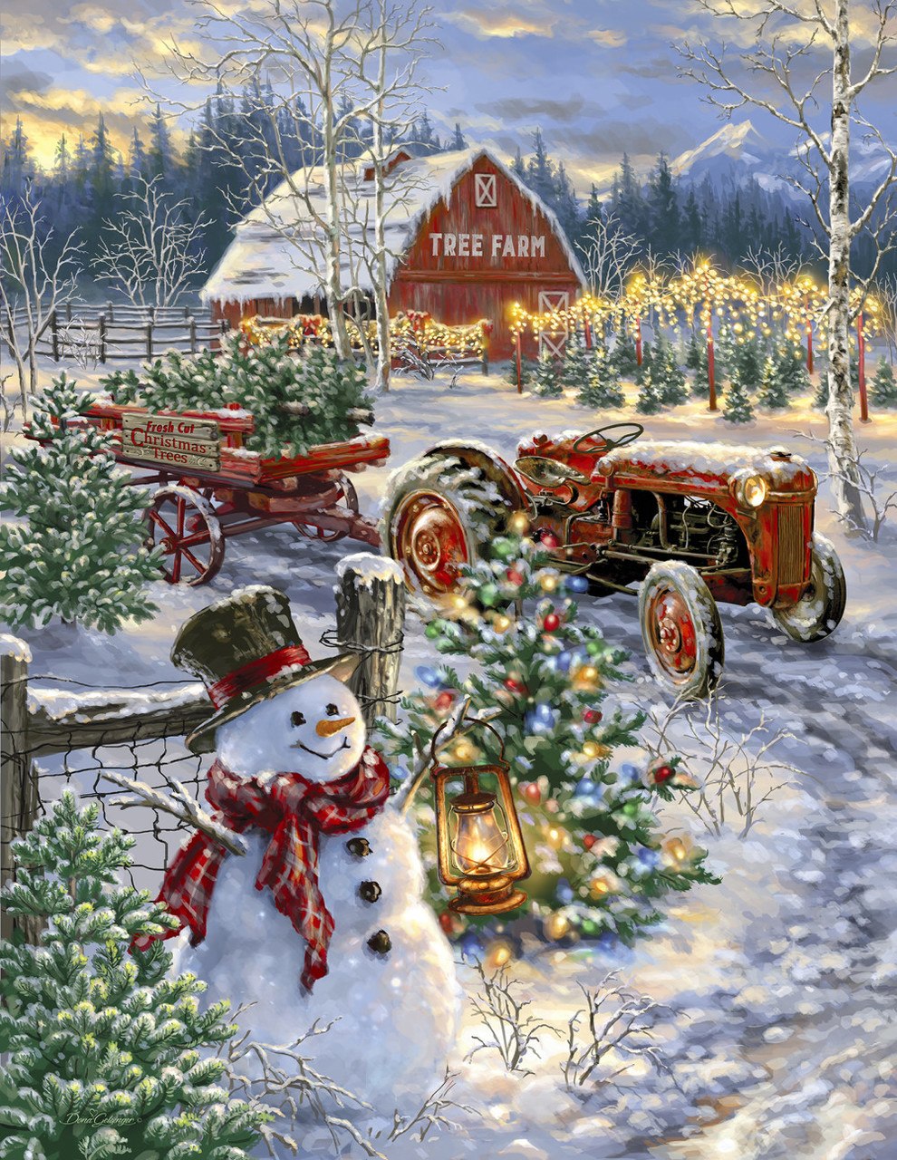 Christmas Tree Farm - 500pc Jigsaw Puzzle By Springbok  			  					NEW
