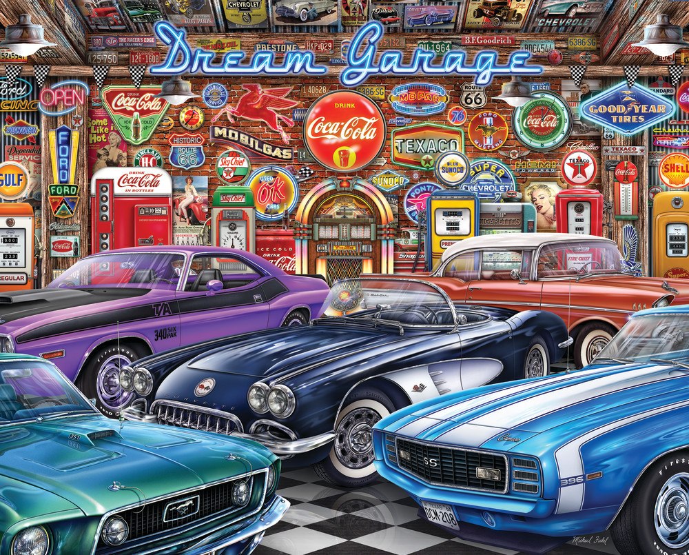 Dream Garage - 1000pc Jigsaw Puzzle By Springbok  			  					NEW