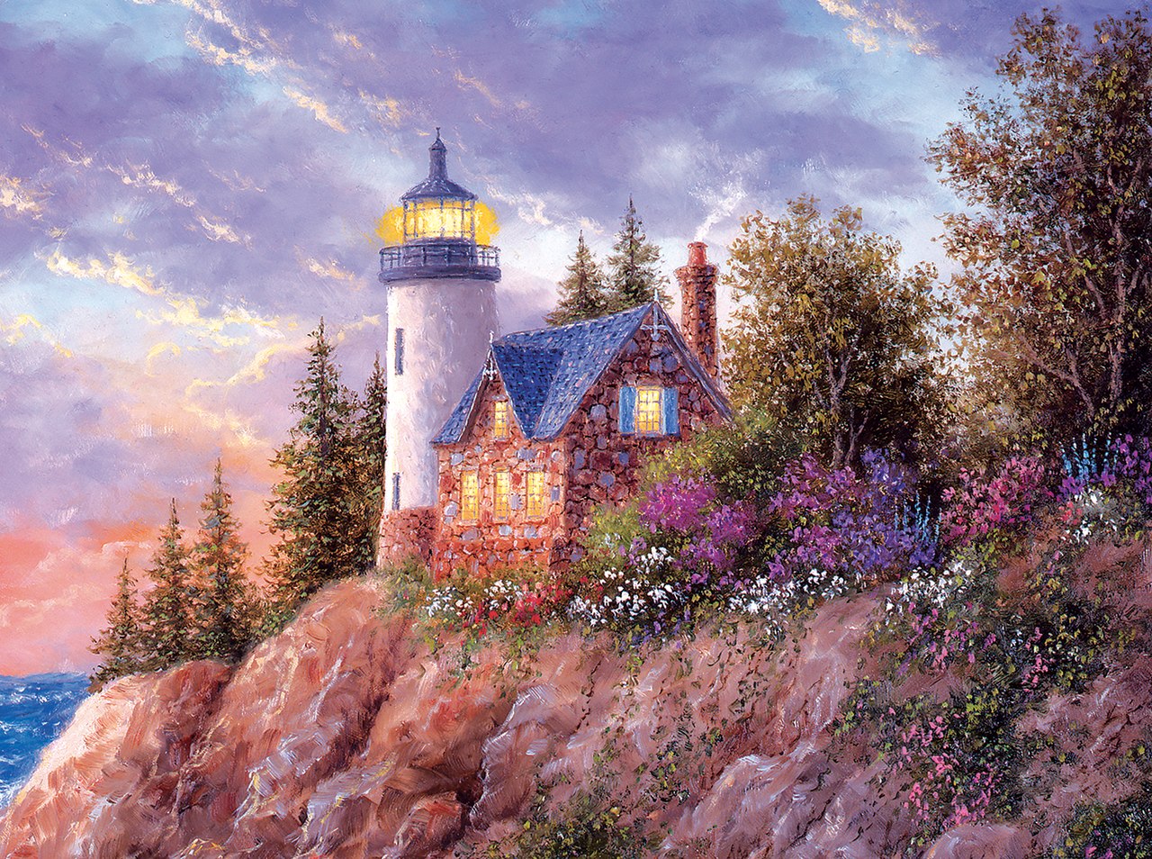 Beacon to the Sea - 1000pc Jigsaw Puzzle By Sunsout  			  					NEW